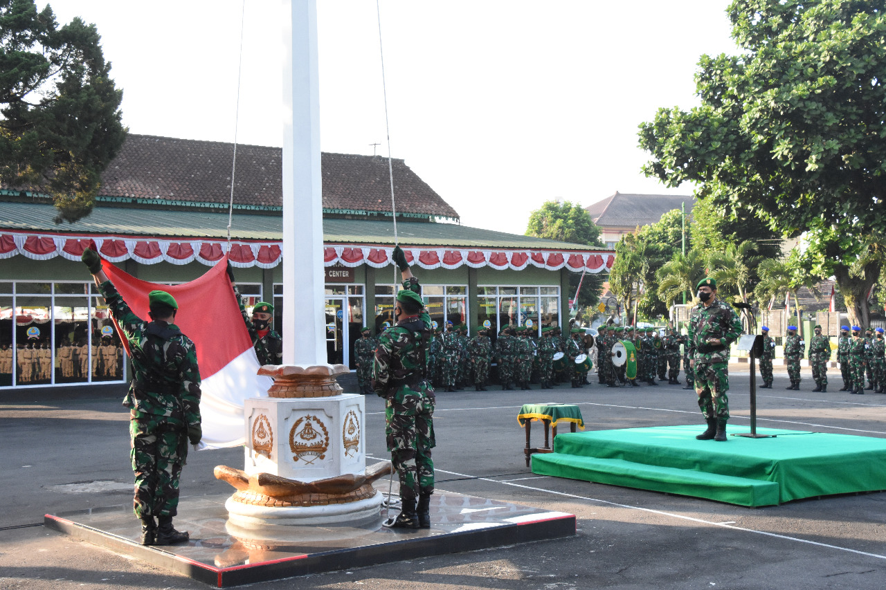 Korem 073/Makutarama Gelar Upacara Bendera Setiap Hari Senin